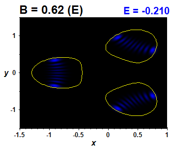 Wave function B=0.62,E(24)=-0.20984 (bze E)