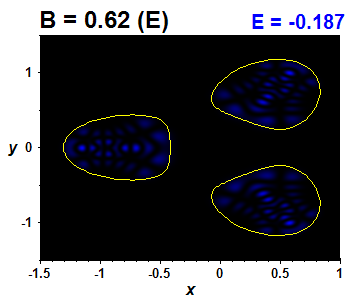 Wave function B=0.62,E(26)=-0.18699 (bze E)